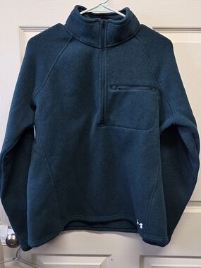 Under Armour Dark Teal Quarter-Zip Pullover